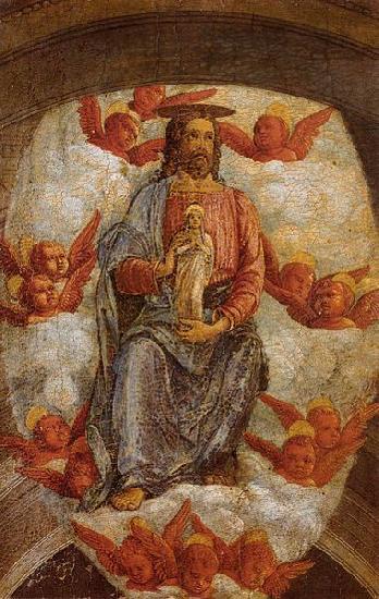 Andrea Mantegna Christ Welcoming the Virgin in Heaven oil painting image